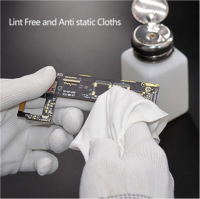 AAWipes Cleanroom Cloth Wipes 9"x9" Double Knit 100% Polyester Wipers Lint Free - Image 3