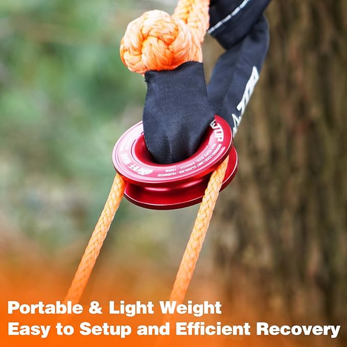 ALL-TOP Recovery Ring 66000 LBS Winch Snatch Towing Ring, Tackle Pulley System - Image 4