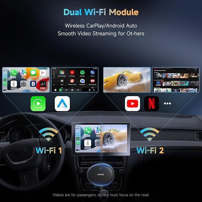 AD5 AI Box Wireless CarPlay Adapter & Android Auto, 2025 Upgrade Ai Box CarPlay - Image 3