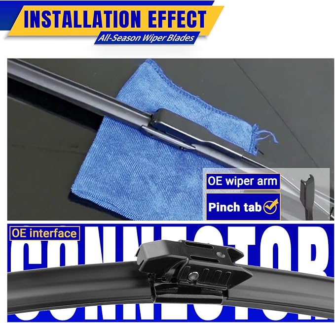 3 wipers Replacement for 2018-2022 BMW X2, Windshield Wiper Blades Original - Image 3