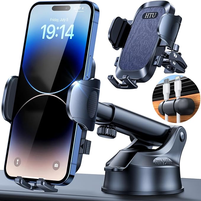 2025 Ultimate Car Phone Mount【98+LBS Strongest Suction & Military-Grade】【Patent by HTU15yearsincarmounts
