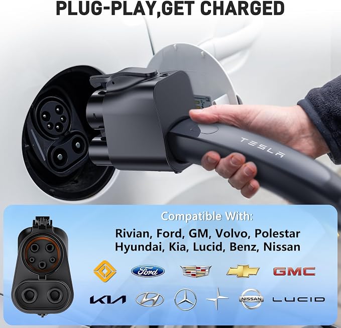 NACS to CCS1 EV Adapter – 500A / 1000V – Fast DC Charging - Image 2
