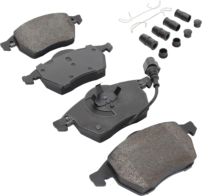 Premium Semi-Metallic Front Brake Pads Compatible - Image 2