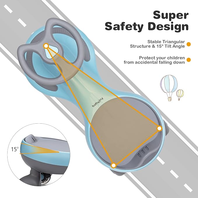 HONEY JOY Wiggle Car, 2 in 1 Swing Car - Image 2