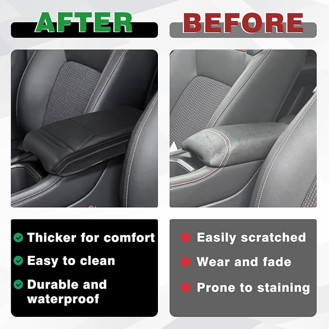 Muslogy Center Console Armrest Cover Compatible - Image 6