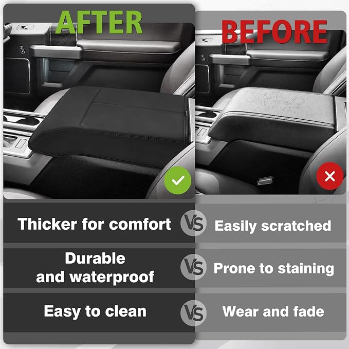 Muslogy Center Console Armrest Cover Compatible - Image 6