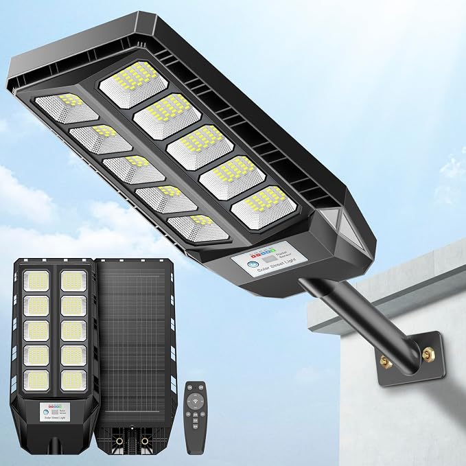 Solar Lights Outdoor for Outside, IP66 Waterproof Street Lights Outdoor by DEEPN