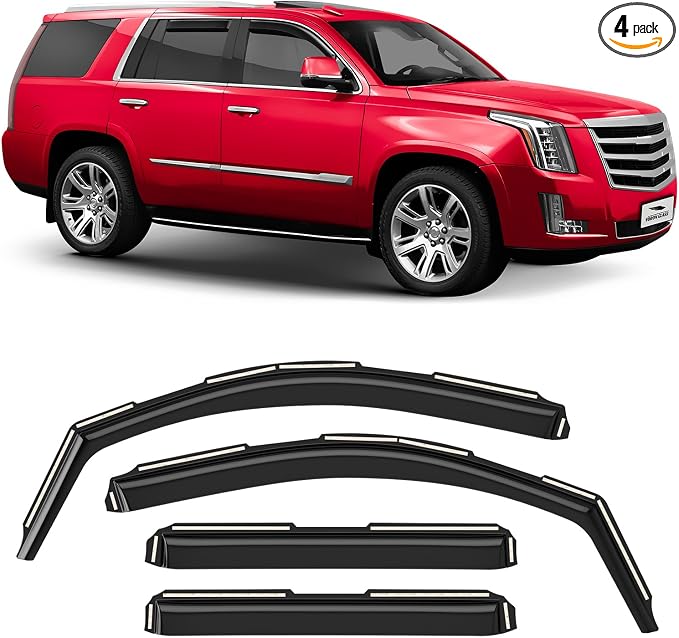 Voron Glass in-Channel Extra Durable Rain Guards by VoronGlass-highqualityautoaccessories