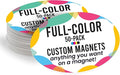 Magnet Me Up Custom 4x6 Inch Oval Magnet, 50 Pack, Customizable by MagnetMeUp