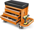 Auto Dynasty 3-Drawer Mechanic Rolling Seat, 350 LBS Capacity Roller Garage by AutoDynasty