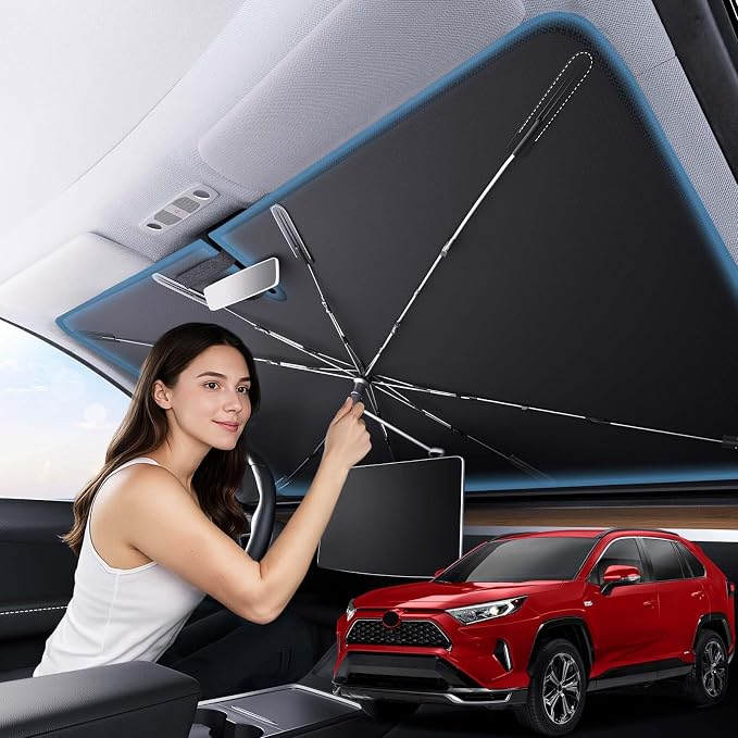 Zanch 2025 Upgraded Car Windshield Sun Shade by Zanch