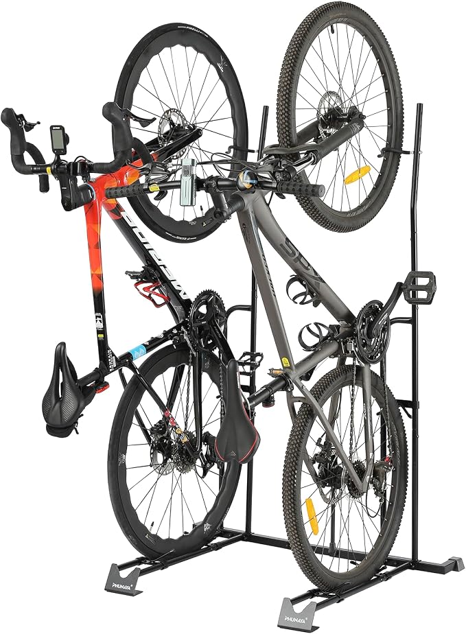 Bike Stand, Vertical Bike Rack For Indoor Bike Storage, Upright Bicycle Stand by PHUNAYA
