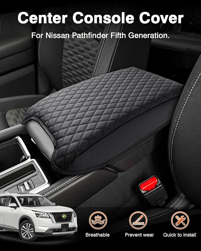 Shademax Custom Fit for Center Console Cover Nissan Pathfinder 2025 2024 2023 - Image 2
