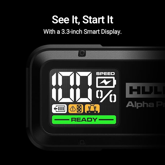 Hulkman Alpha Pro Solid Black, 2000A 74Wh Car Jump Starter Portable, - Image 5