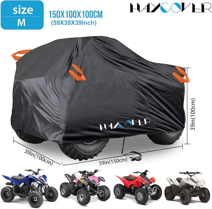 ATV Cover Waterproof Heavy Duty 4 Wheeler Cover Quad Cover All Season Weather - Image 2