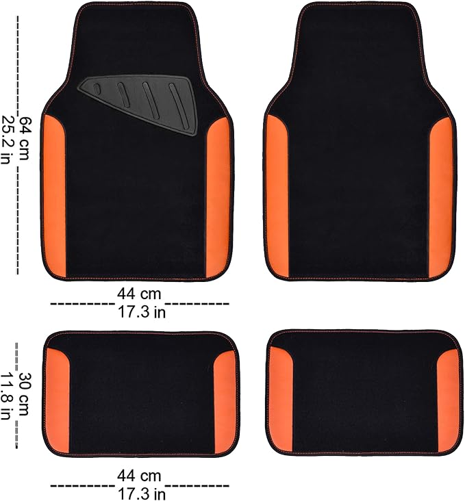 CAR PASS Waterproof Car Floor Mat, Universal Fit Car Mats - Image 2