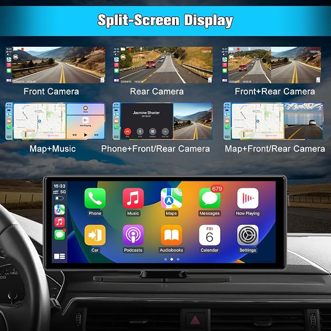 10.26" Portable Apple Carplay Screen - Image 7