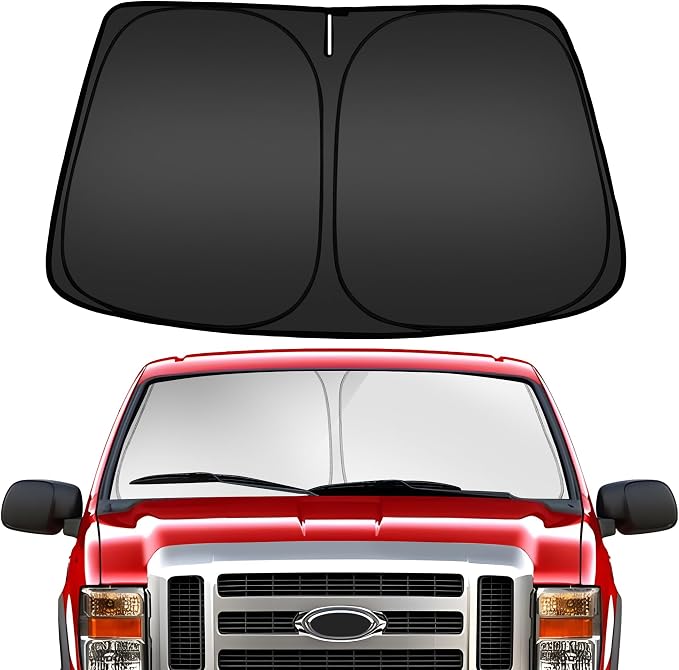 ARISMOTOR Windshield Sun Shade for Ford Super Duty F250 F350 F450 F550 2017-2025 by ARISMOTOR
