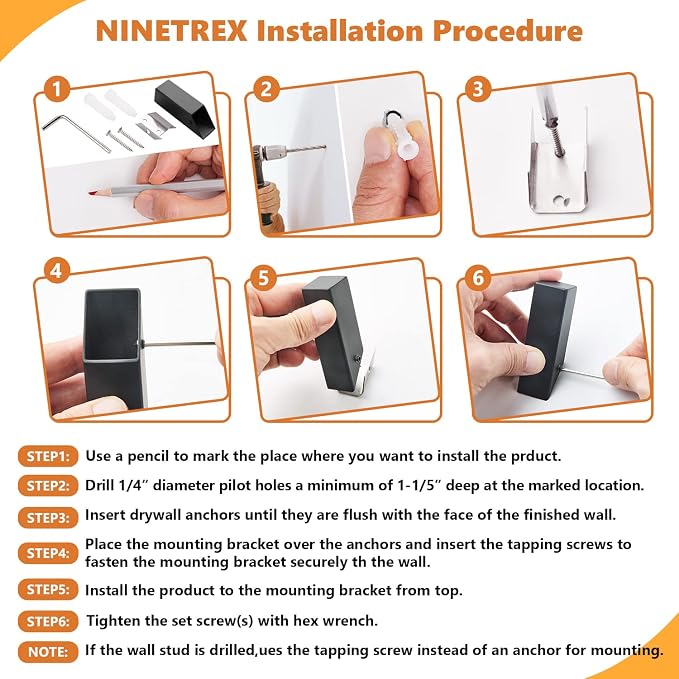 NINETREX Towel Hooks Grey SUS304 Stainless Steel 4 Pack Heavy Duty Modern Wall - Image 7