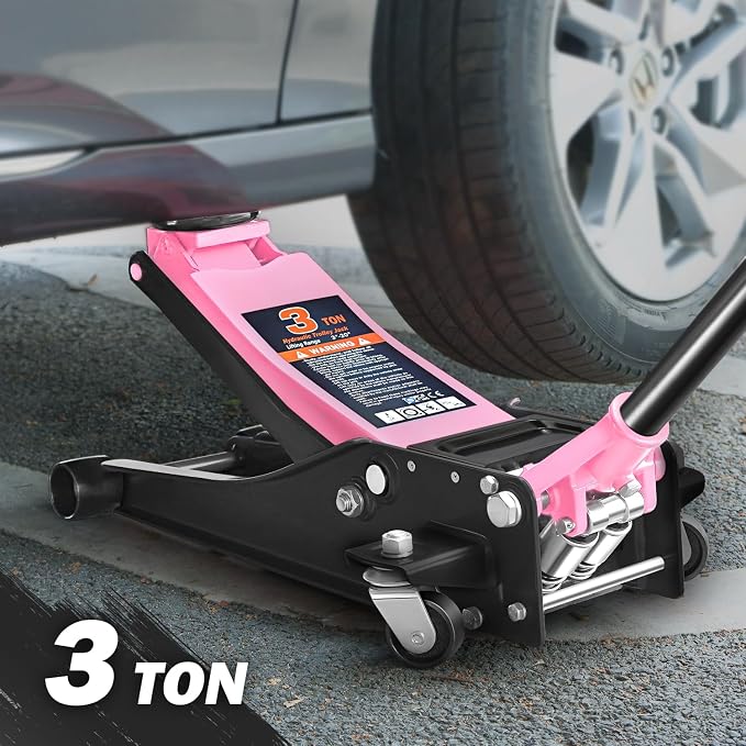DNA MOTORING Low Profile Hydraulic Trolley Service/Floor Jack, 3 Ton Capacity - Image 2