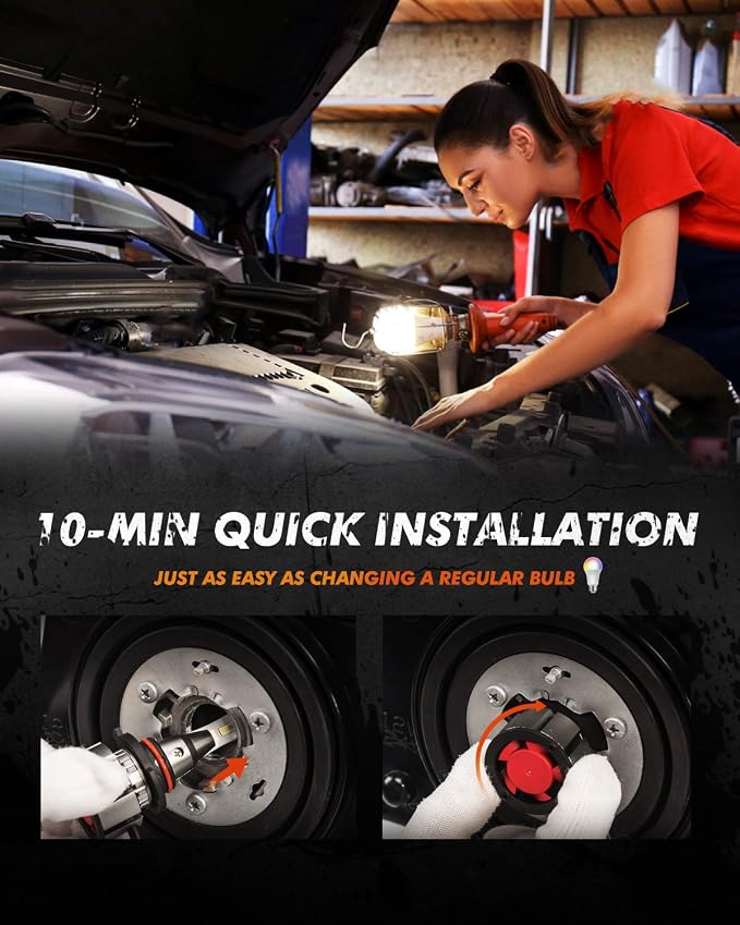 SEALIGHT 9005/HB3 Bulbs for Fog, 36000LM Super, L2 9005/HB3 Fog Light Driving - Image 5
