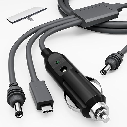 Starlink Mini Power Cable 10FT, 3-in-1 USB-C to DC Car Power Cord, Cigarette by RVMARINEPAT