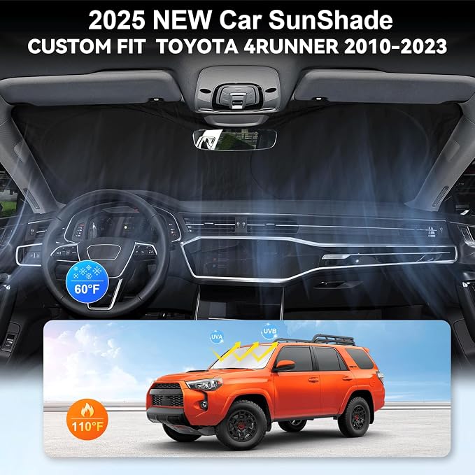 Car Windshield Sun Shade for 4Runner 2003-2009-Sunshade for Front Window Cover - Image 4