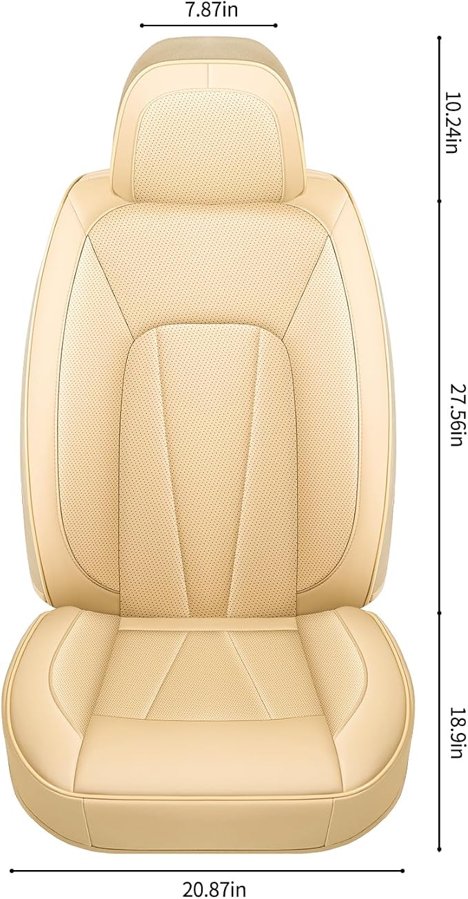 Car Seat Covers, Waterproof Seat Covers Front Pair, Leather Car Seat Covers - Image 4