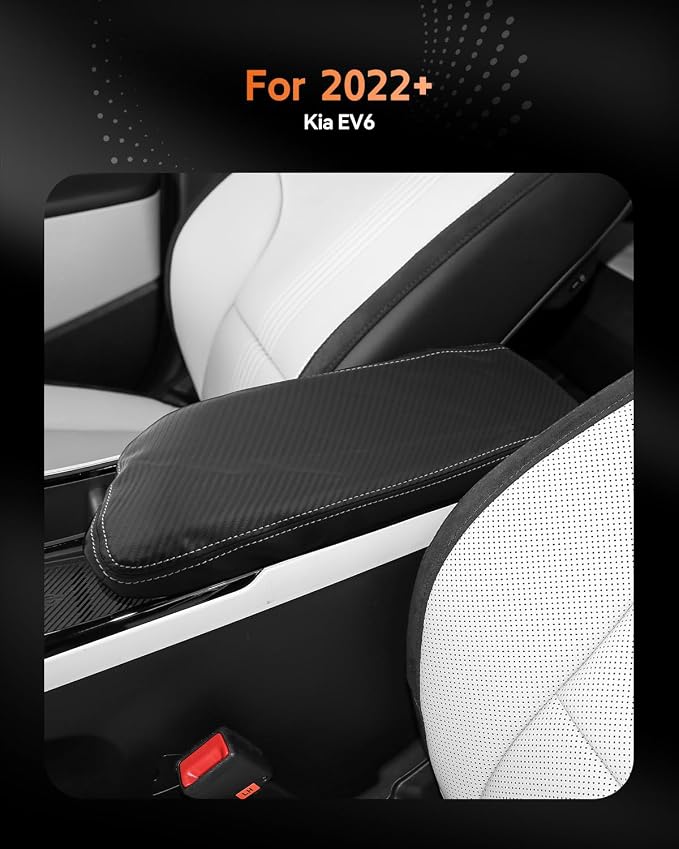CDEFG for Kia EV6 2022-2025 Center Console Cover Armrest Box Cover for EV6 2022 - Image 2