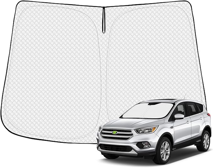 Windshield Sun Shade for 2013-2019 Ford Escape Accessories Thicken 6-Layer by Canvcle