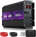3000W Power Inverter, Peak Power 6000W 12V DC to AC 110V120V, Remote Control by HONOURLIGHT