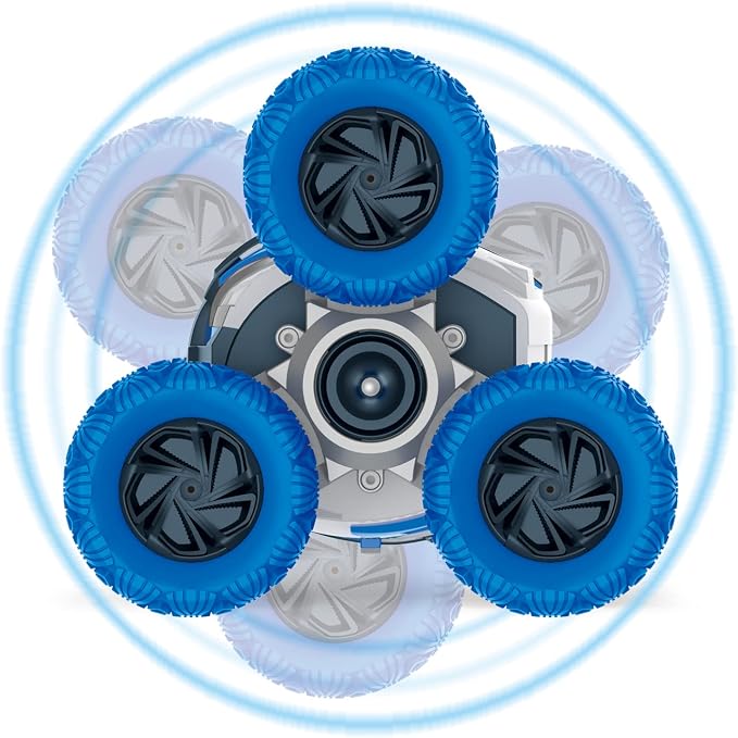 Threeking Waterproof RC Stunt Car Remote Control Cars Double-Sided Driving 360 - Image 3