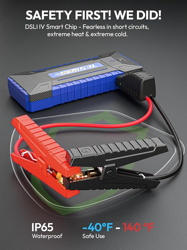 YESPER 2160A Car Jump Starter Portable，Battery Jumper Booster Pack, Boost Jump - Image 5