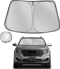 Windshield Sun Shade for 2018-2025 GMC Terrain Foldable Sun Sunshade for Car by Fonowka