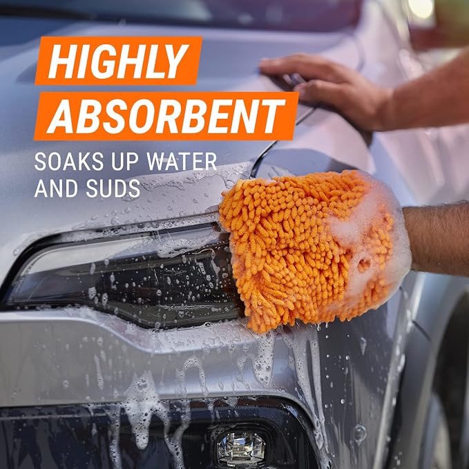 Armor All Microfiber Car Wash Mitt, Car Wash Glove - Image 7