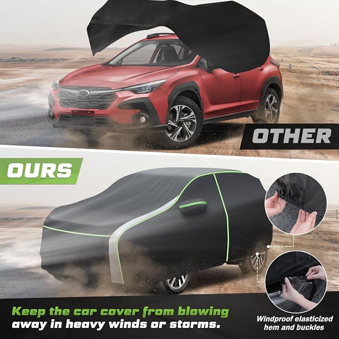 Mixsuper Liner Car Cover for Subaru Crosstrek 2013-2026, 7 Layers Waterproof - Image 6