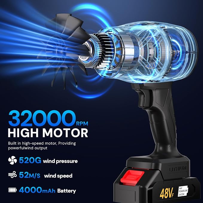 Turbodry 13000RPM Cordless Car Dryer & Turboglass Blower – Dual Batteries - Image 2