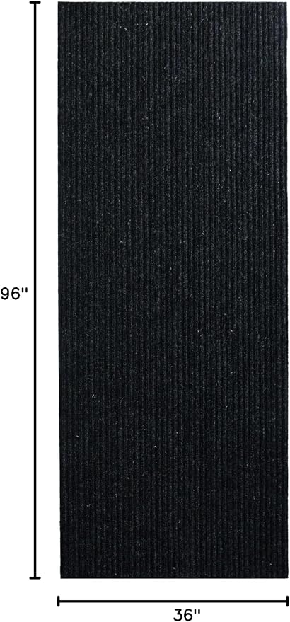 iCustomRug Spartan Weather Warrior Indoor/Outdoor Utility Ribbed Carpet Runner - Image 3