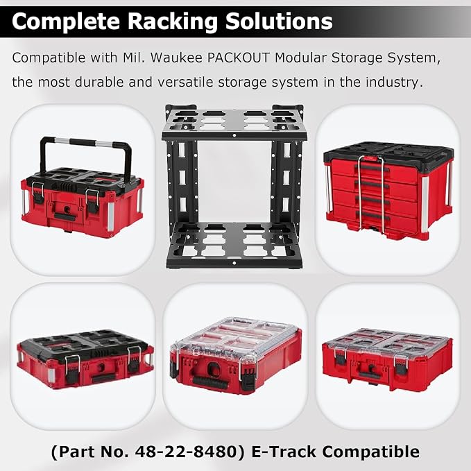 Upgraded Carbon Steel 2-Shelf Racking Kit, 48-22-8480 Compatible - Image 3