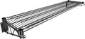 14" x 60" Black Epoxy Wire Wall Mount Shelf by Krollen+Industrial