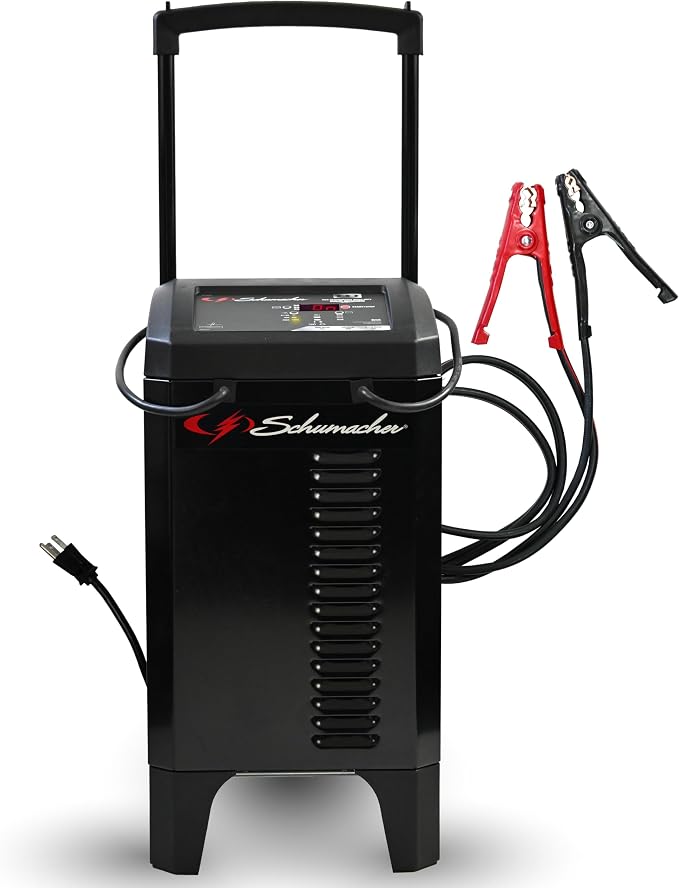 Schumacher Electric Wheeled Battery Charger and Engine Starter, Fully Automatic by SchumacherElectric