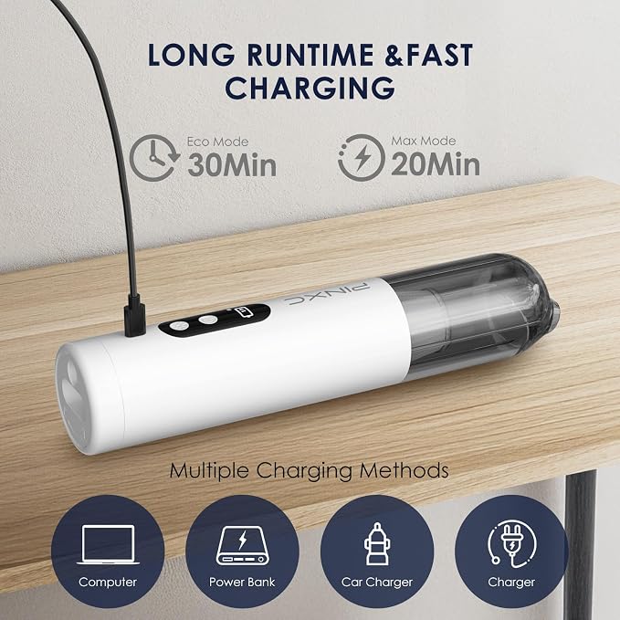 Mini Vacuum Cleaner Cordless 15000PA High Power, Handheld Car Vacuum, 5 in 1 - Image 7