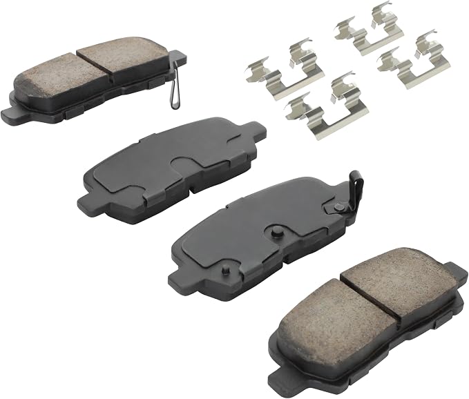 Premium Semi-Metallic Rear Brake Pads Compatible - Image 2