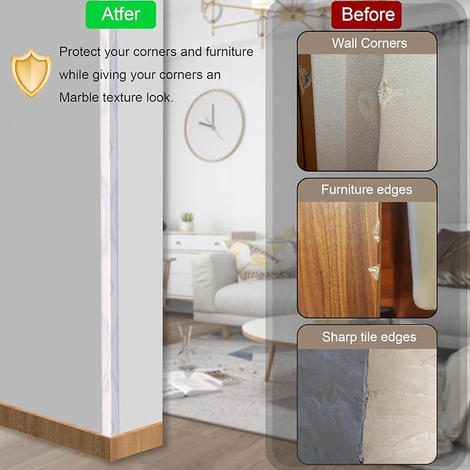 6 Pcs 49" Wall Corner Protector Trim - Image 4