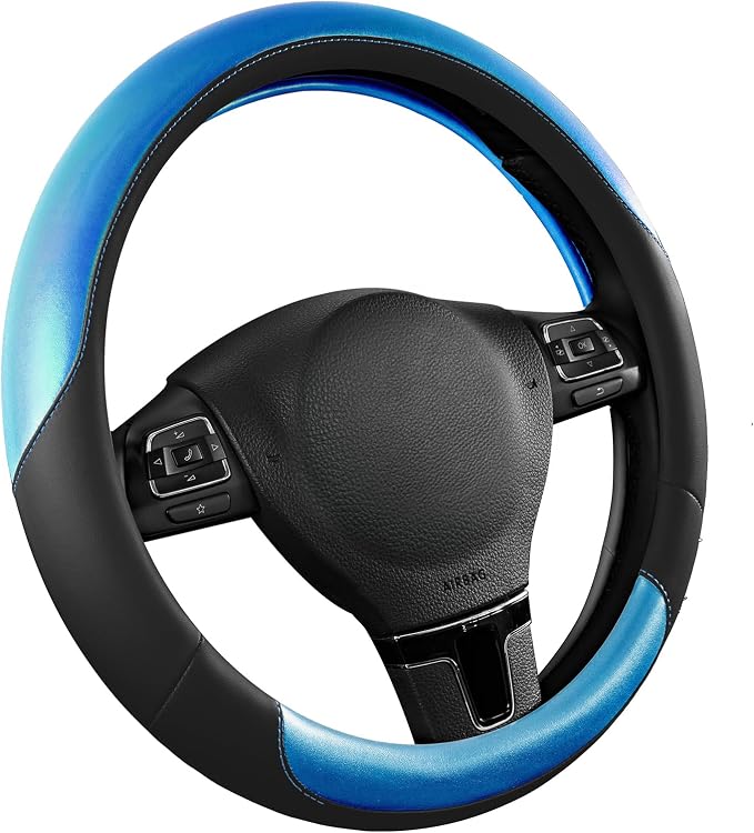 Road Comforts Steering Wheel Cover – Breathable Leather Steering Wheel Cover - Image 2