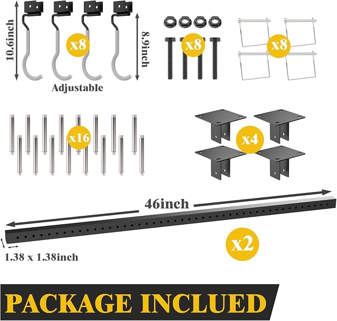 640Lbs Ceiling Mounted Bike Rack, Bike Storage Rack - Image 7