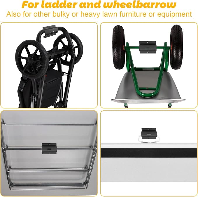 Heavy-Duty Ladder Hanger-Wall Mount Ladder Hooks - Image 6