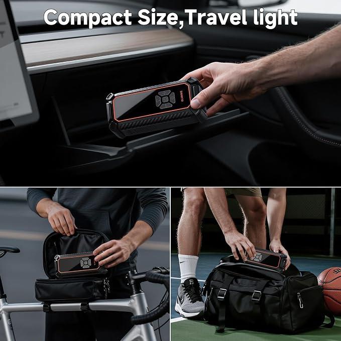 OlarHike Cordless Tire Inflator Portable Air Compressor, Air Pump - Image 5