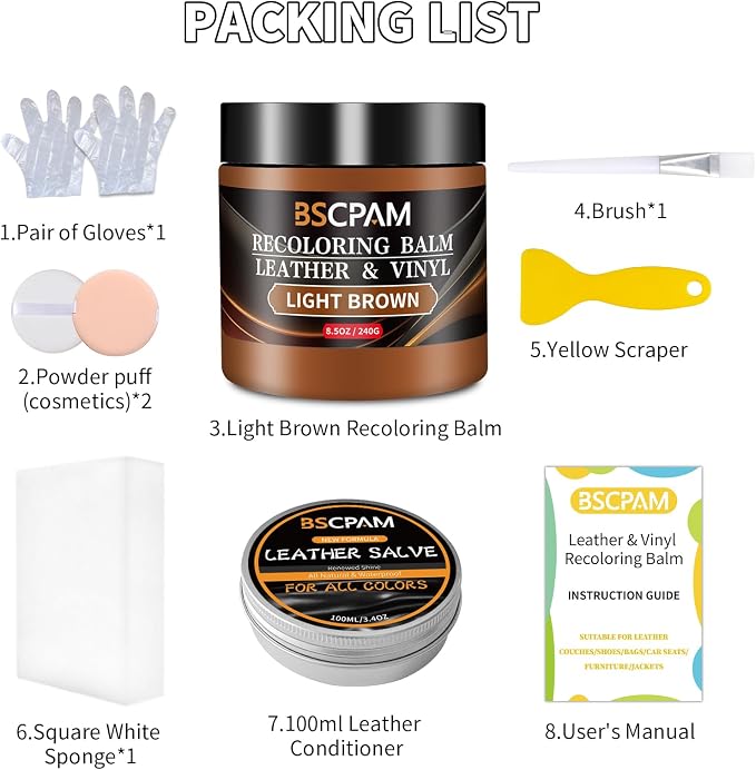 Light Brown Leather Recoloring Balm - Image 6