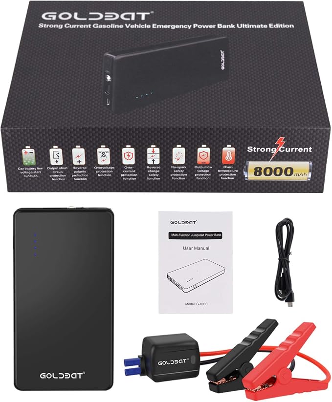 GOLDBAT 700A Peak 12V 8000mAh Car Jump Starter Portable Power Pack Auto Battery - Image 7
